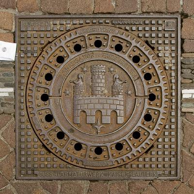 Freiburg Coat of Arms Manhole Cover