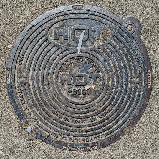 HOT Optical Fibre Manhole Cover